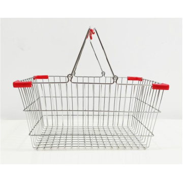 Hot Sell Iron Shopping Basket Metal Supermarket Basket